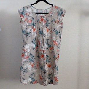 Sundance Dress Floret Linen Cotton Shift Floral Print Colorful